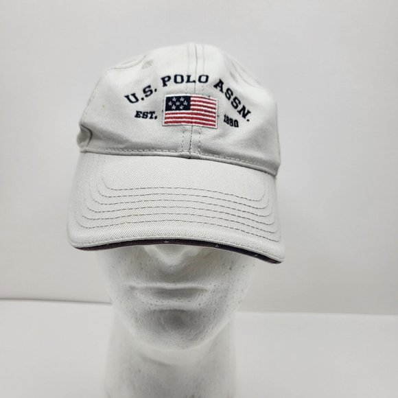 U.S. Polo Association Youth Adjustable Strapback Hat Cap Tan - Picture 1 of 10